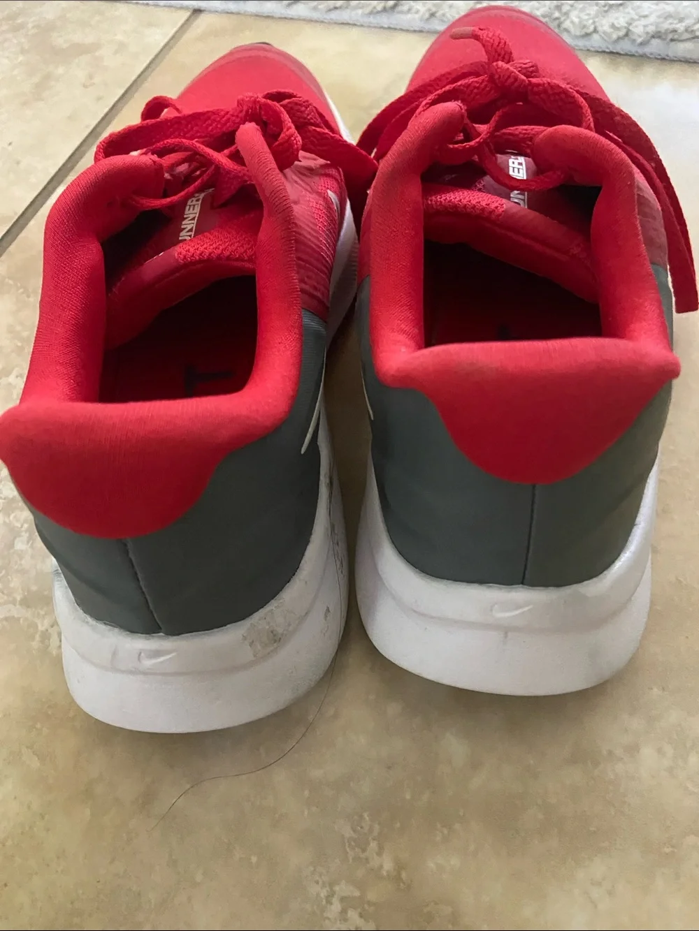 Kids Nike Red Running Sneakers